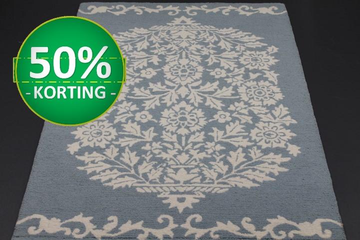 Karpet Belvedere Blue-Ivory